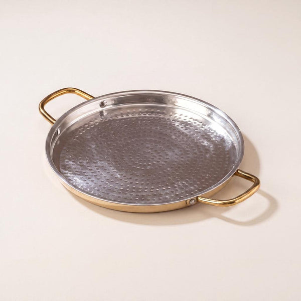 Pure Brass Dosa Tawa (with Insulated Handle)