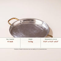 Pure Brass Dosa Tawa (with Insulated Handle)