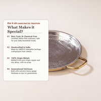 Pure Brass Dosa Tawa (with Insulated Handle)