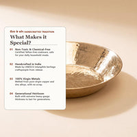 Pure Brass Hammered Paraat (Dough Kneading Plate)