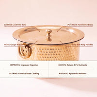 Brass Patila Topia Cookware (with Pure Kalai Lining)
