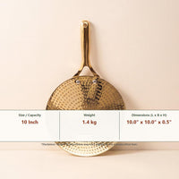 Pure Brass Roti Tawa (with Insulated Handle)
