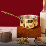 Brass Saucepan (with Insulated Wooden Handle)
