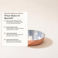 Pure Hammered Copper Frypan (with Pure Kalai Lining)