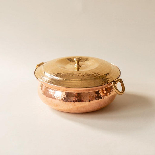 Pure Hammered Copper Lagaan (with Kalai Lining)