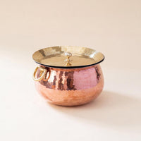 Traditional Copper Madurai Handi (with Pure Kalai Lining)